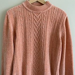 Dusty Rose Chenille Sweater